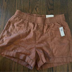 NWT High-Waisted Linen Shorts